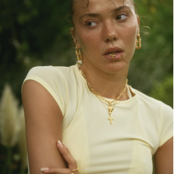 Camille Brinch - Cross Contrast Vedhng, Guld