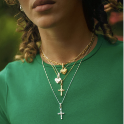 Camille Brinch - Basic Puffer Halskde, Slv