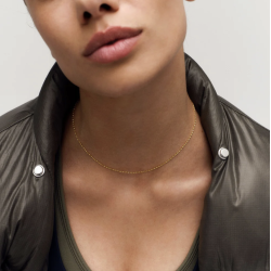 Camille Brinch - Basic Puffer Halskde, Guld