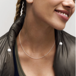 Camille Brinch - Basic Puffer Halskde, Slv