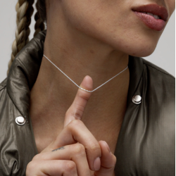 Camille Brinch - Basic Puffer Halskde, Slv