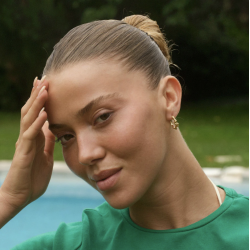 Camille Brinch - Contrast Fusion Hoops reringe, Guld 