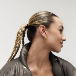 Camille Brinch - Cloudy Puffer Hoops reringe, Guld