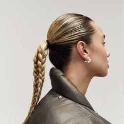 Camille Brinch - Cloudy Puffer Hoops reringe, Slv