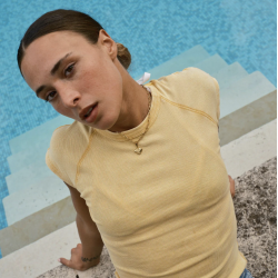 Camille Brinch - Heart Contrast Vedhng, Guld