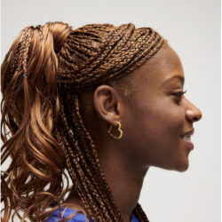 Camille Brinch - Heart Crush Hoops reringe, Guld