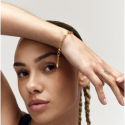 Camille Brinch - Link Puffer Armbnd, Guld