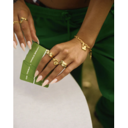 Camille Brinch - Puffer Letter Vedhng, Guld