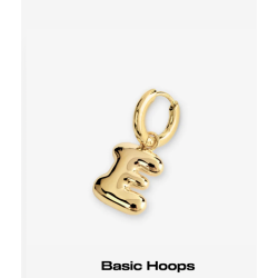 Camille Brinch - Mellem Basic Hoops reringe, Guld