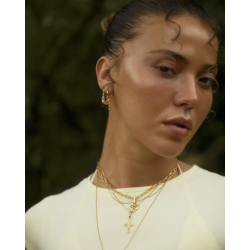 Camille Brinch - Link Puffer Halskde, Guld