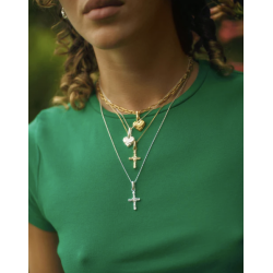 Camille Brinch - Link Puffer Halskde, Guld