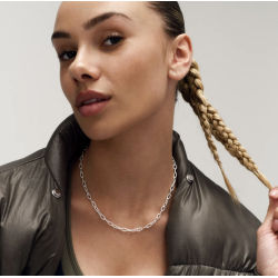 Camille Brinch - Link Puffer Halskde, Slv