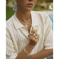 Camille Brinch - Link Puffer Halskde, Slv