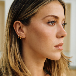 Camille Brinch - Mellem Basic Hoops reringe, Guld