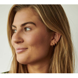 Camille Brinch - Mellem Basic Hoops reringe, Guld