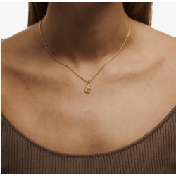 Camille Brinch - Mini Nugget Layers Halskde, Guld