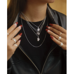 Camille Brinch - Mini Nugget Layers Halskde, Guld