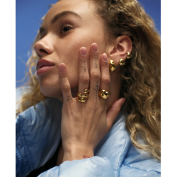 Camille Brinch - Lille Bouncy Puffer reringe, Guld