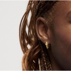 Camille Brinch - Sm Levitate Crush Hoops reringe, Guld