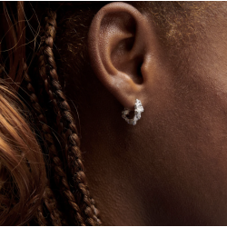 Camille Brinch - Sm Levitate Crush Hoops reringe, Slv