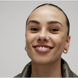 Camille Brinch - Sm Puffer Hoops reringe, Guld