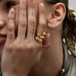 Camille Brinch - Twisty Puffer Ring