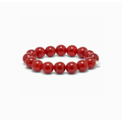 So - Chunky Krystal Armbnd, Rd Jade (Passion)