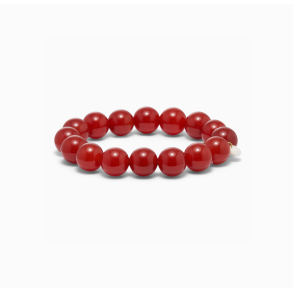 So - Chunky Krystal Armbnd, Rd Jade (Passion)