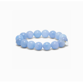 So - Chunky Krystal Armbnd, Akvamarin (Mod)