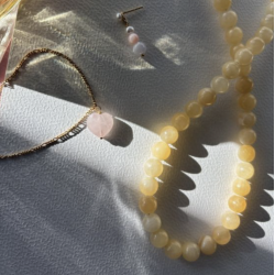 Stine A - Amour Halskde, Rose Quartz