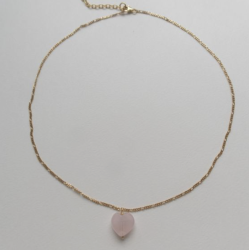 Stine A - Amour Halskde, Rose Quartz