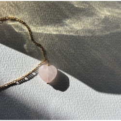 Stine A - Amour Halskde, Rose Quartz