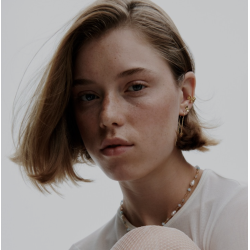 Pernille Corydon - Wild Poppy Earcuff, Slv