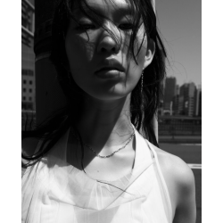 Maria Black - Ramen Dai Huggie rering, slv