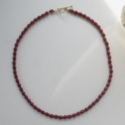 Stine A - Love Drop Halskde, Burgundy