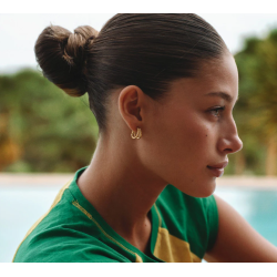 Camille Brinch - Twin Essentia Hoops, Forgyldt