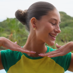 Camille Brinch - Twin Essentia Hoops, Forgyldt