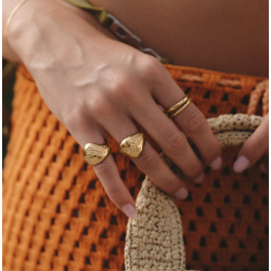 Camille Brinch - Twin Essentia Ring, Forgyldt