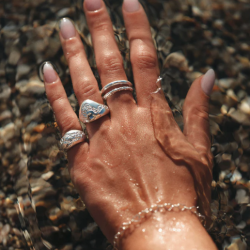 Camille Brinch - Twin Essentia Ring, Slv