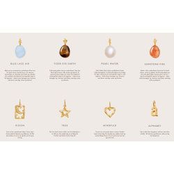 Maanesten - Sunstone Fire Spirit Vedhng, Forgyldt  