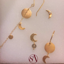 Stine A - Petit Claire De Lune rering, Forgyldt