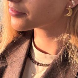 Stine A - Cherie Bon Bon Halskde, Mocha Brun