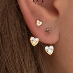 Stine A - Petit Love Heart restik, Mocha Brun