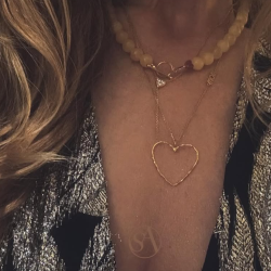 Stine A - Jadore Y-Form Halskde, Forgyldt