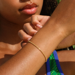 Camille Brinch - Textured Dots Armb�nd, Forgyldt