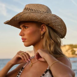 Camille Brinch - Wavy Gem Dots �reringe, Forgyldt