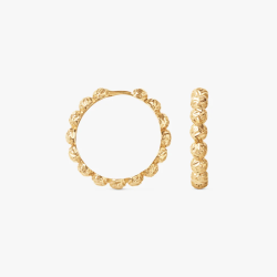 Camille Brinch - Store Dots Hoops, Forgyldt