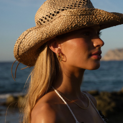 Camille Brinch - Store Dots Hoops, Forgyldt