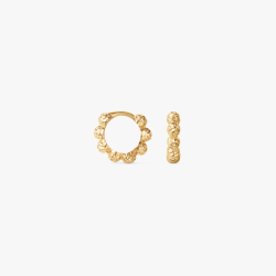 Camille Brinch - Lille Dots Hoops, Forgyldt