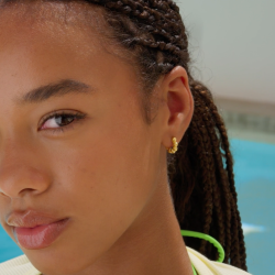 Camille Brinch - Lille Dots Hoops, Forgyldt